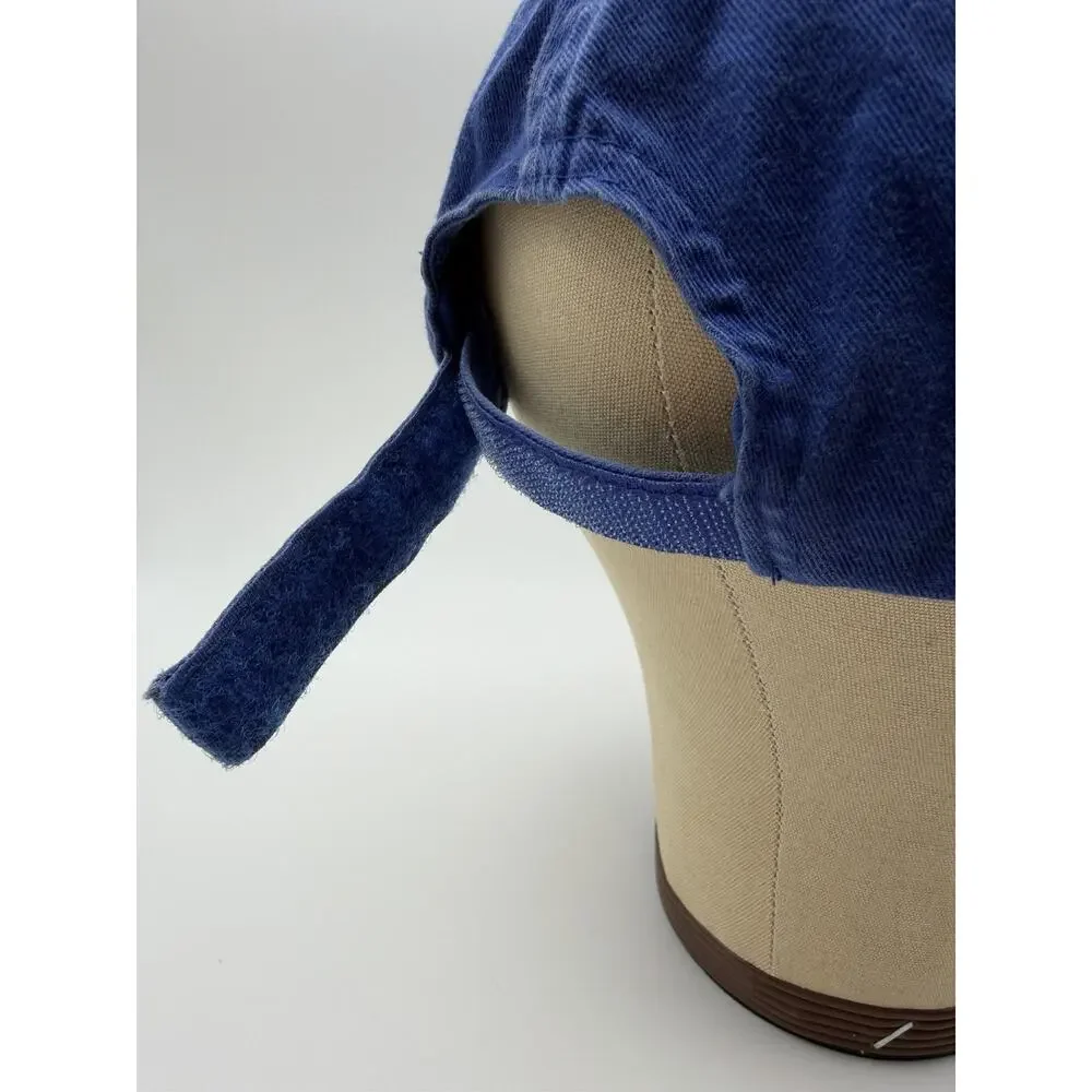 Disney MU Hat Monster Baseball Cap Adult One-Size Royal Blue Distressed Adjust